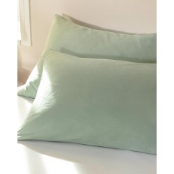 Krem Çift Kişilik Lüx Yastık Kılıfı